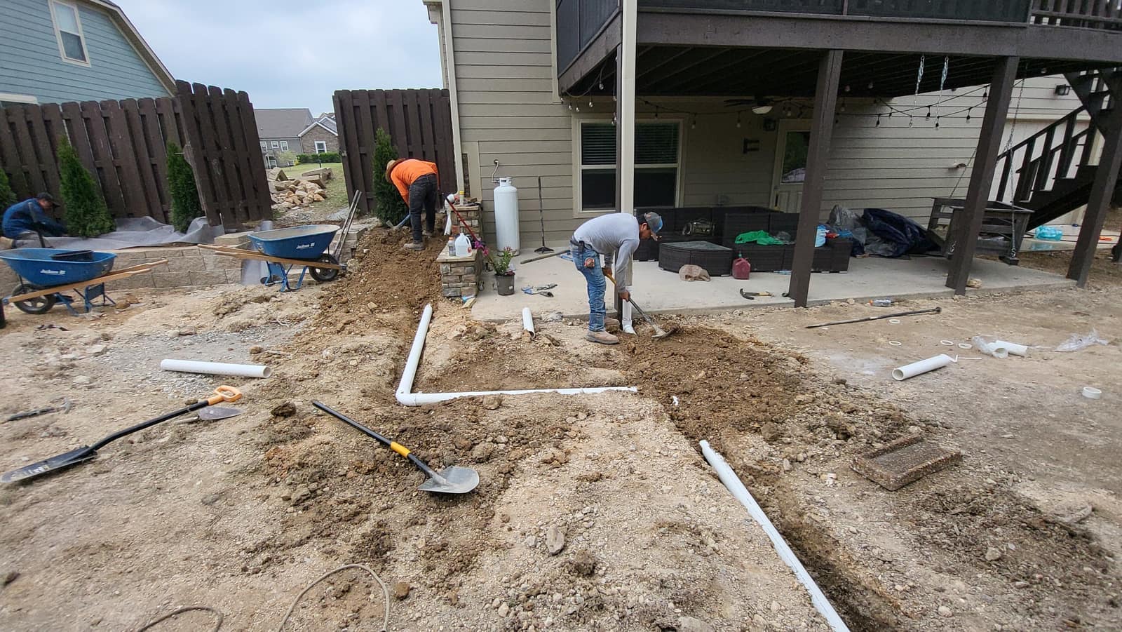 Excavation, Grading & French Drains